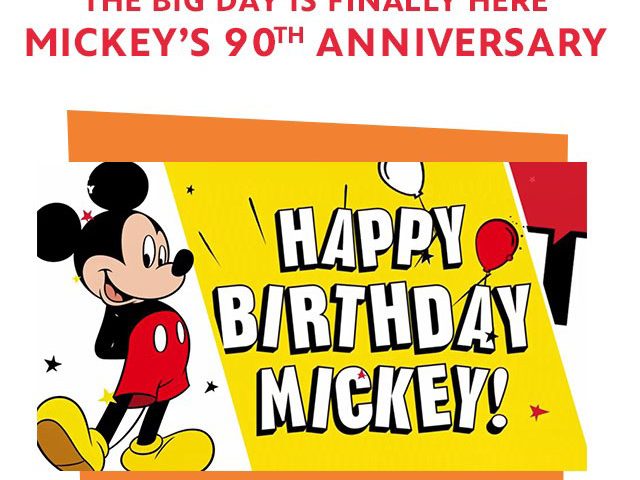 Happy Birthday Mickey Mouse